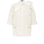 Leo Lin Brooklyn Appliqué Bow Puff Sleeve Top - Leo Lin Dress - Australian Luxury Fashion - Shop at Coveti