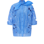 Leo Lin Brooklyn Appliqué Bow Puff Sleeve Top - Leo Lin Dress - Australian Luxury Fashion - Shop at Coveti