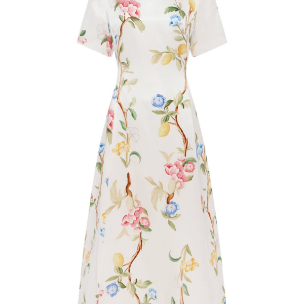 Leo Lin Caroline Short Sleeve Midi Dress - Leo Lin Dress - Australian Luxury Fashion - Shop at Coveti