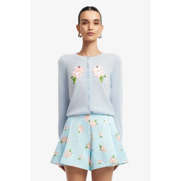 Leo Lin Claire Embellished Knit Cardigan - Leo Lin Dress - Australian Luxury Fashion - Shop at Coveti