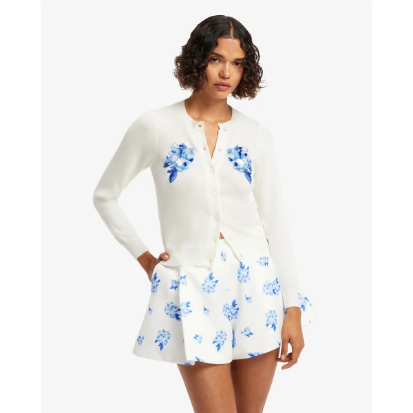 Leo Lin Claire Embellished Knit Cardigan - Leo Lin Dress - Australian Luxury Fashion - Shop at Coveti