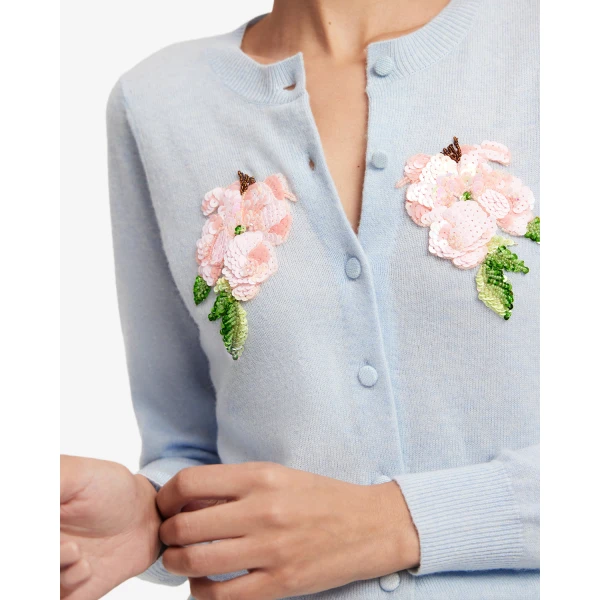 Leo Lin Claire Embellished Knit Cardigan - Leo Lin Dress - Australian Luxury Fashion - Shop at Coveti