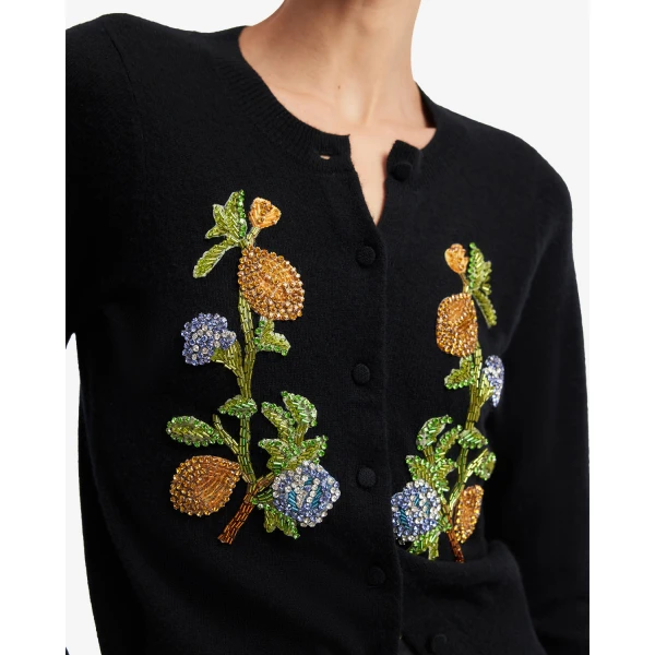 Leo Lin Claire Embellished Knit Cardigan - Leo Lin Dress - Australian Luxury Fashion - Shop at Coveti