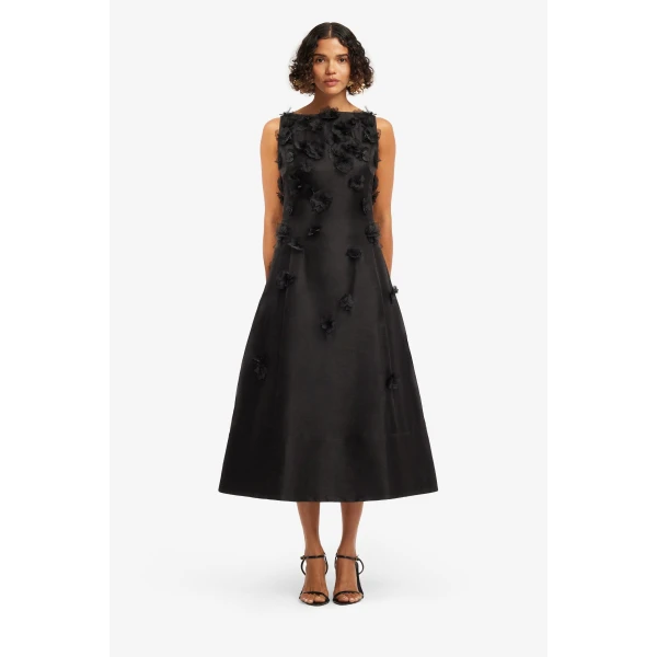 Leo Lin Cleo Petal Sleeveless Midi Dress - Leo Lin Dress - Australian Luxury Fashion - Shop at Coveti