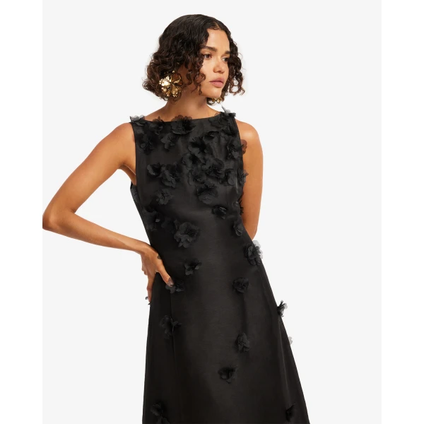 Leo Lin Cleo Petal Sleeveless Midi Dress - Leo Lin Dress - Australian Luxury Fashion - Shop at Coveti