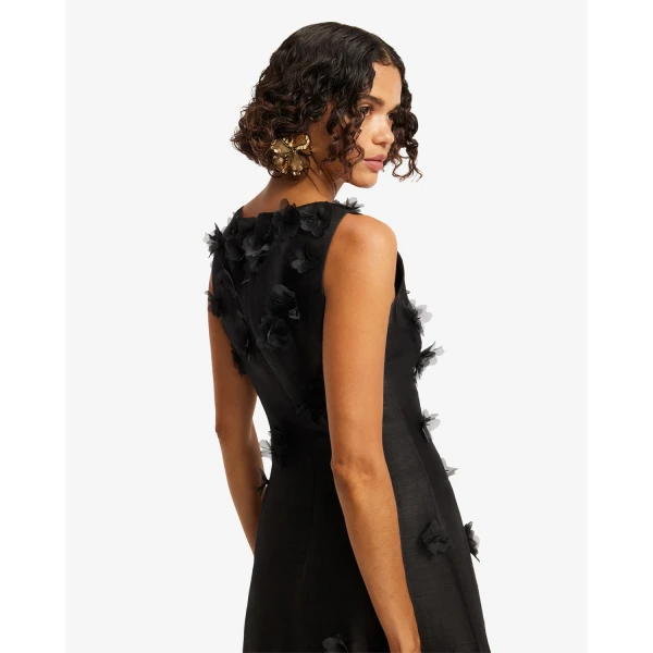 Leo Lin Cleo Petal Sleeveless Midi Dress - Leo Lin Dress - Australian Luxury Fashion - Shop at Coveti