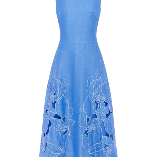 Leo Lin Cleo Appliqué Sleeveless Midi Dress - Leo Lin Dress - Australian Luxury Fashion - Shop at Coveti