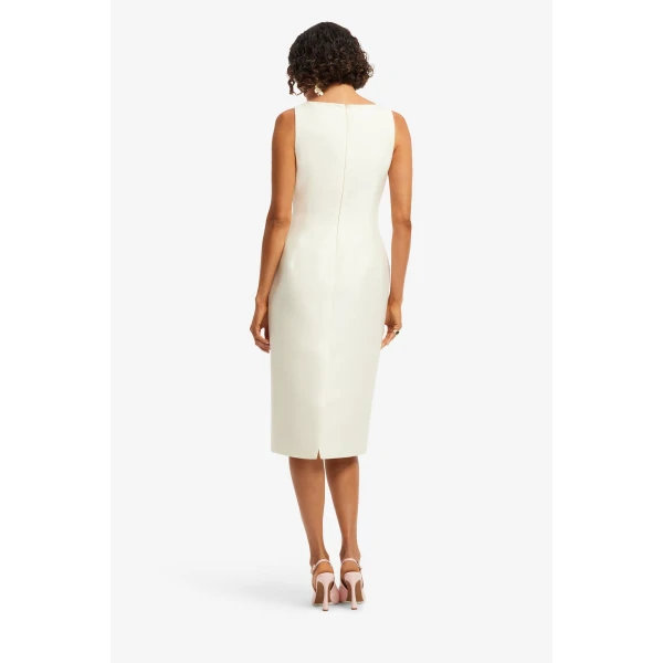Leo Lin Eleanor Embellished Wool Midi Dress - Leo Lin Dress - Australian Luxury Fashion - Shop at Coveti