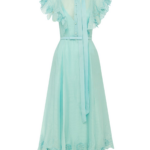 Leo Lin Elsie Appliqué Flutter Sleeve Maxi Dress - Leo Lin Dress - Australian Luxury Fashion - Shop at Coveti