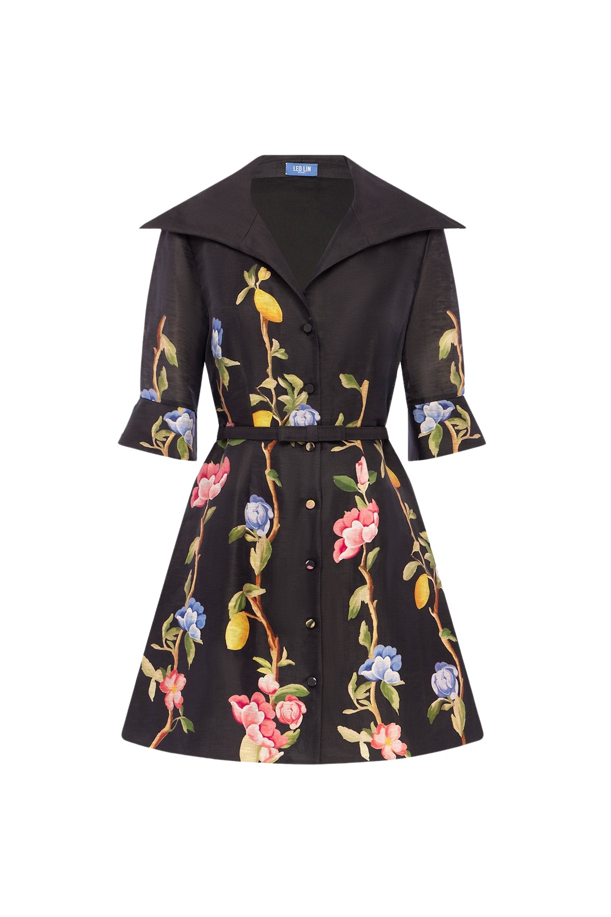 Leo-Lin-Genevieve99518_nobg Leo Lin Genevieve Sleeve Mini Dress - Leo Lin Dress - Australian Luxury Fashion - Shop at Coveti