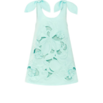 Leo Lin Harper Bow Appliqué Mini Dress - Leo Lin Dress - Australian Luxury Fashion - Shop at Coveti