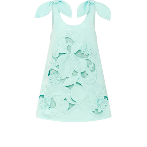 Leo Lin Harper Bow Appliqué Mini Dress - Leo Lin Dress - Australian Luxury Fashion - Shop at Coveti