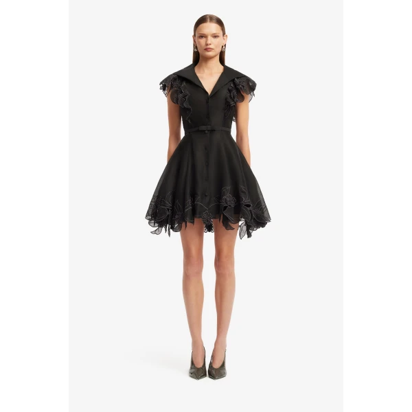 Leo Lin Isla Appliqué Mini Dress - Leo Lin Dress - Australian Luxury Fashion - Shop at Coveti