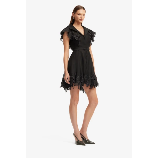 Leo Lin Isla Appliqué Mini Dress - Leo Lin Dress - Australian Luxury Fashion - Shop at Coveti