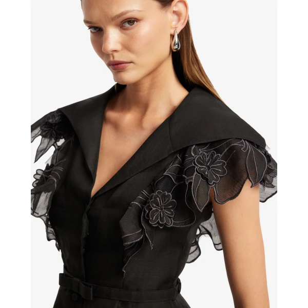 Leo Lin Isla Appliqué Mini Dress - Leo Lin Dress - Australian Luxury Fashion - Shop at Coveti