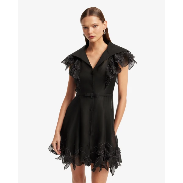Leo Lin Isla Appliqué Mini Dress - Leo Lin Dress - Australian Luxury Fashion - Shop at Coveti