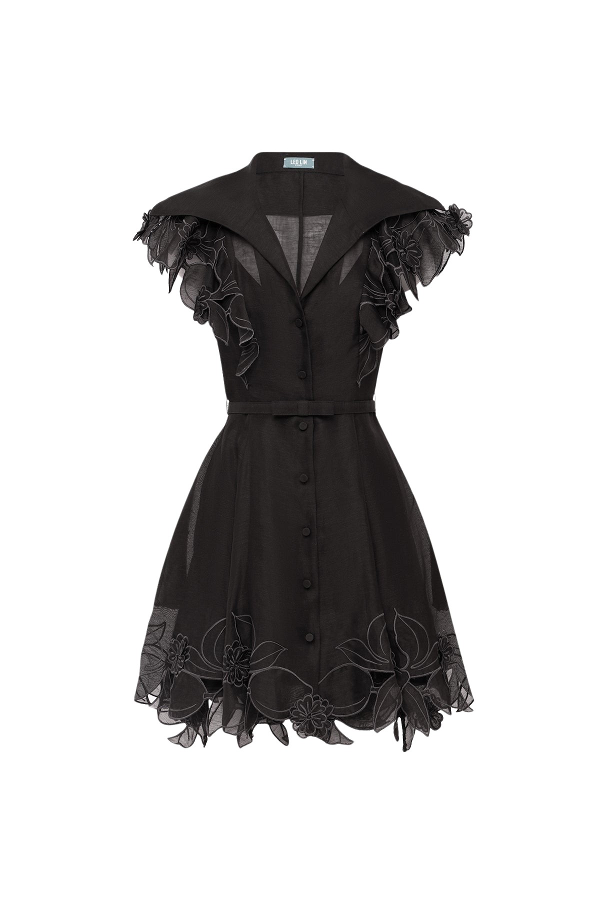 Leo Lin Isla Appliqué Mini Dress - Leo Lin Dress - Australian Luxury Fashion - Shop at Coveti