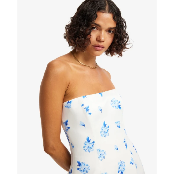 Leo Lin Jessica Cocoon Bustier Maxi Dress - Leo Lin Dress - Australian Luxury Fashion - Shop at Coveti