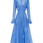 Leo Lin Katrina Appliqué Butterfly Sleeve Midi Dress - Leo Lin Dress - Australian Luxury Fashion - Shop at Coveti