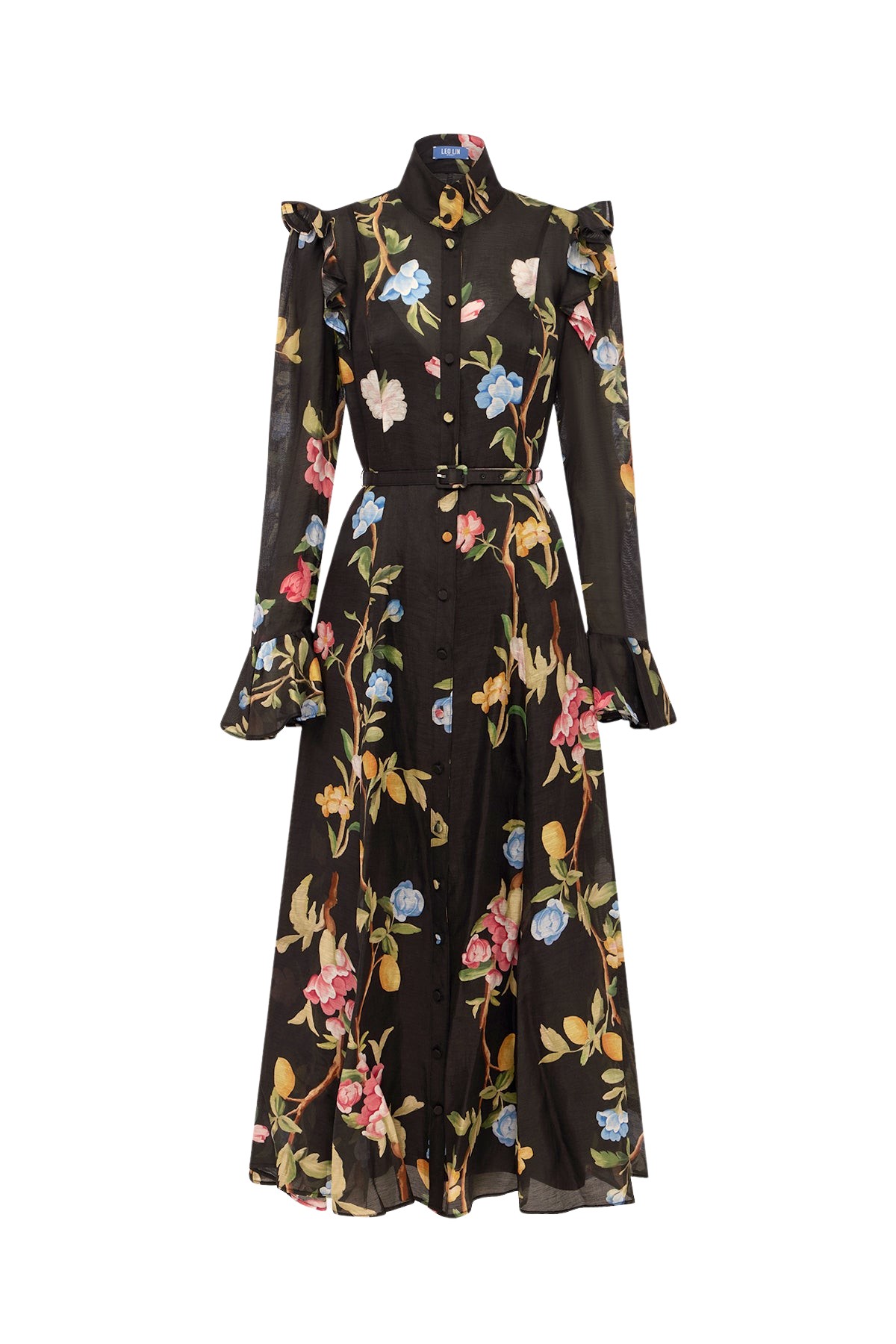 Leo-Lin-Katrina27980_nobg Leo Lin Katrina Butterfly Sleeve Midi Dress - Leo Lin Dress - Australian Luxury Fashion - Shop at Coveti