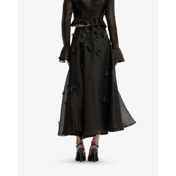 Leo Lin Leila Petal Midi Skirt - Leo Lin Dress - Australian Luxury Fashion - Shop at Coveti