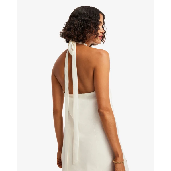 Leo Lin Lola Appliqué Halterneck Mini Dress, view 7