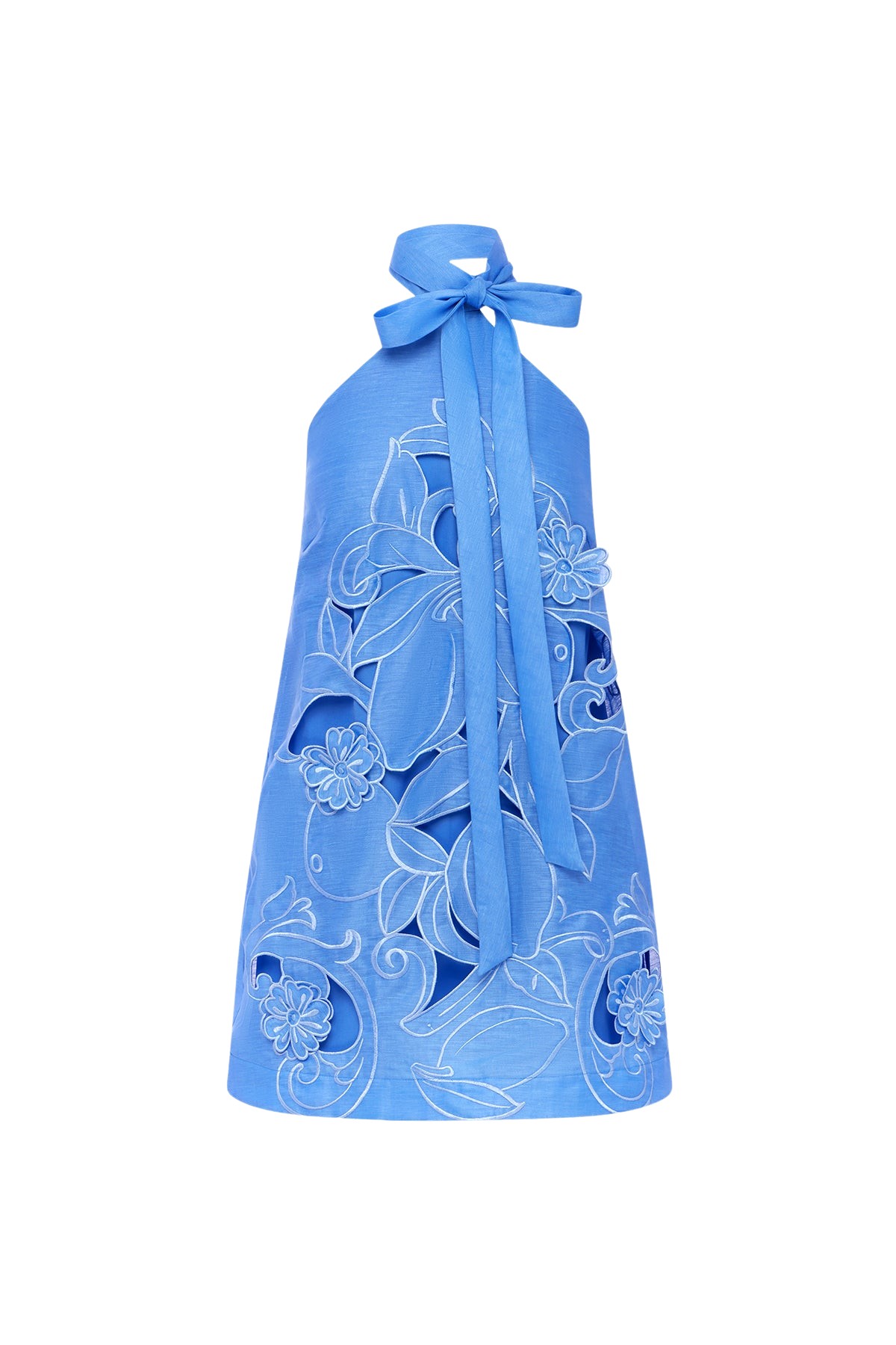 Leo-Lin-Lola67554_nobg Leo Lin Lola Appliqué Halterneck Mini Dress - Leo Lin Dress - Australian Luxury Fashion - Shop at Coveti
