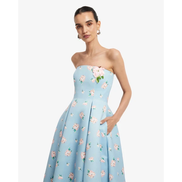 Leo Lin Nora Bustier Maxi Dress - Leo Lin Dress - Australian Luxury Fashion - Shop at Coveti