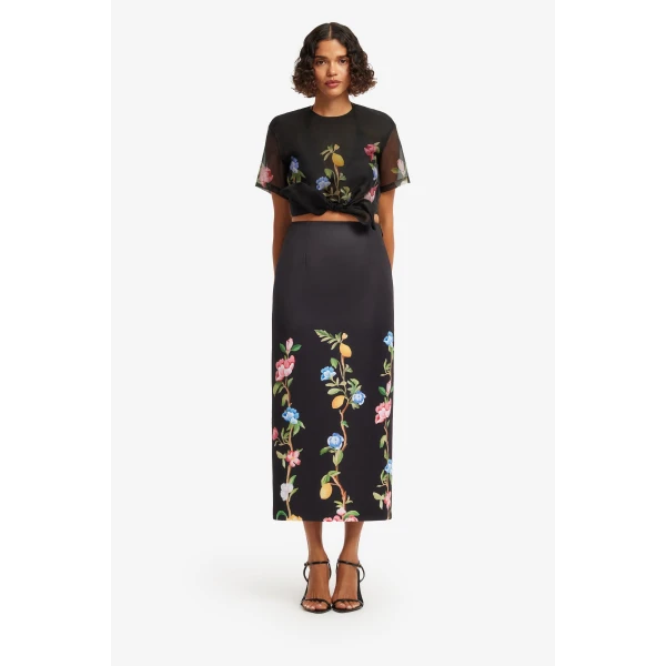 Leo Lin Quinn Midi Skirt - Leo Lin Dress - Australian Luxury Fashion - Shop at Coveti