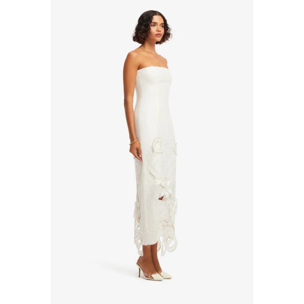 Leo Lin Rayna Appliqué Bustier Maxi Dress - Leo Lin Dress - Australian Luxury Fashion - Shop at Coveti
