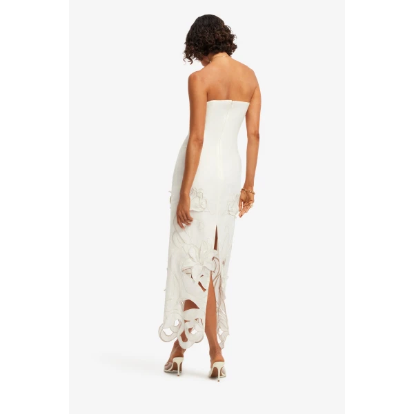 Leo Lin Rayna Appliqué Bustier Maxi Dress - Leo Lin Dress - Australian Luxury Fashion - Shop at Coveti