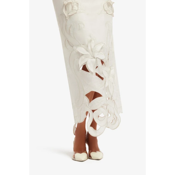 Leo Lin Rayna Appliqué Bustier Maxi Dress - Leo Lin Dress - Australian Luxury Fashion - Shop at Coveti