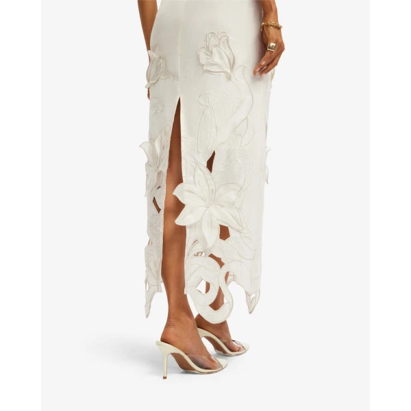Leo Lin Rayna Appliqué Bustier Maxi Dress - Leo Lin Dress - Australian Luxury Fashion - Shop at Coveti