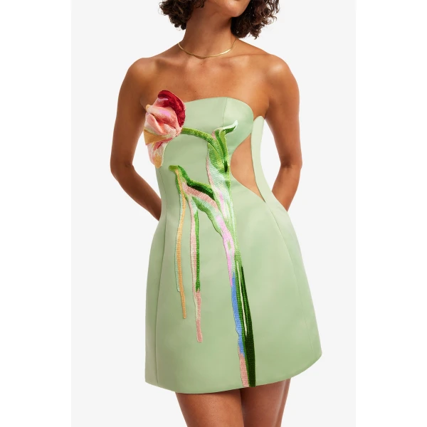 Leo Lin Roselle Cutout Bustier Mini Dress - Leo Lin Dress - Australian Luxury Fashion - Shop at Coveti