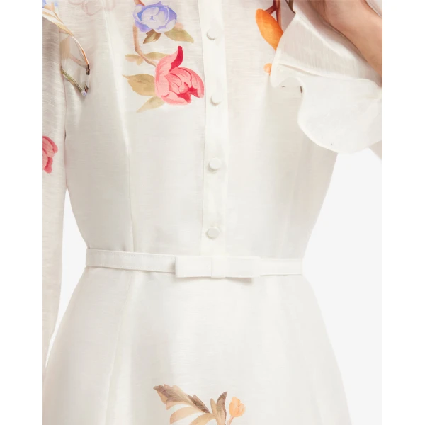 Leo Lin Selina Butterfly Sleeve Midi Dress - Leo Lin Dress - Australian Luxury Fashion - Shop at Coveti