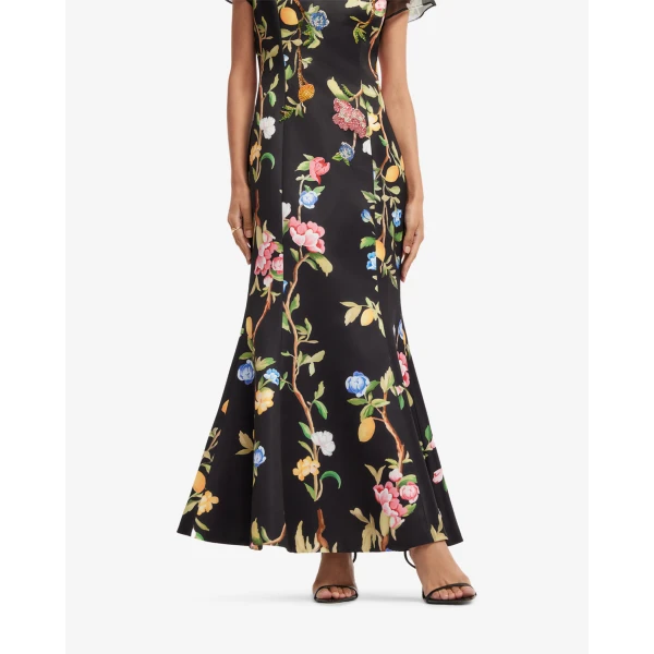 Leo Lin Sofia Embellished Puff Sleeve Maxi Dress - Leo Lin Dress - Australian Luxury Fashion - Shop at Coveti