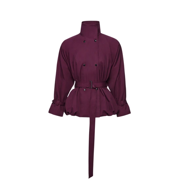Magda Butrym Belted bubble jacket in purple