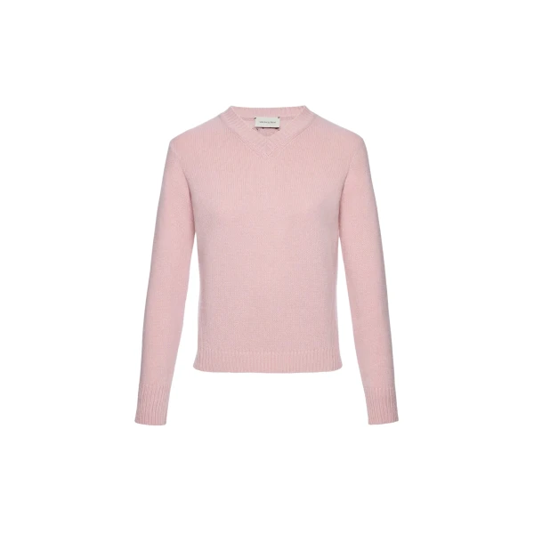 Magda Butrym Cashmere V-neck sweater in light pink