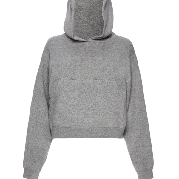 Magda Butrym Cashmere and cotton hoodie in grey