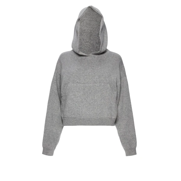 Magda Butrym Cashmere and cotton hoodie in grey