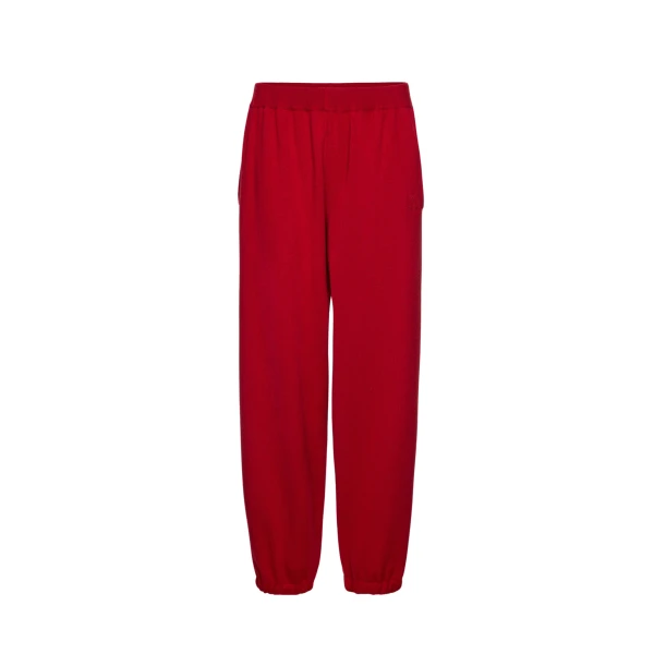 Magda Butrym Cashmere and cotton joggers in red