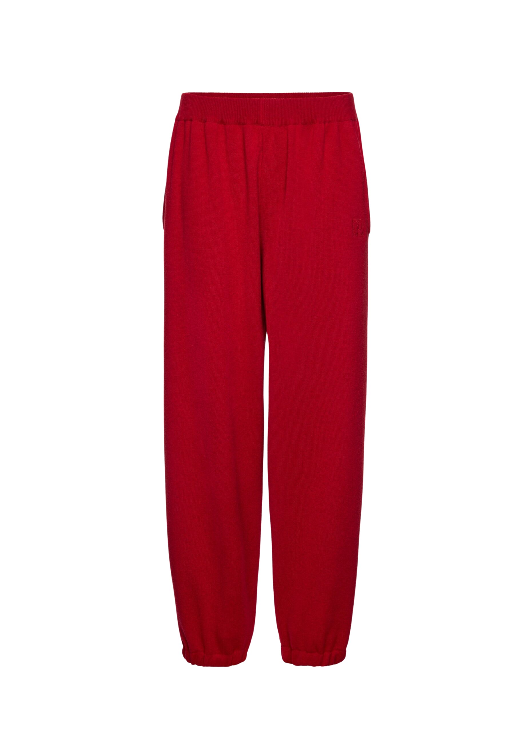 Magda Butrym Cashmere and cotton joggers in red