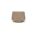 Magda Butrym Cashmere crochet-trim shorts in beige