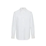 Magda Butrym Classic shirt with crochet detailing in white