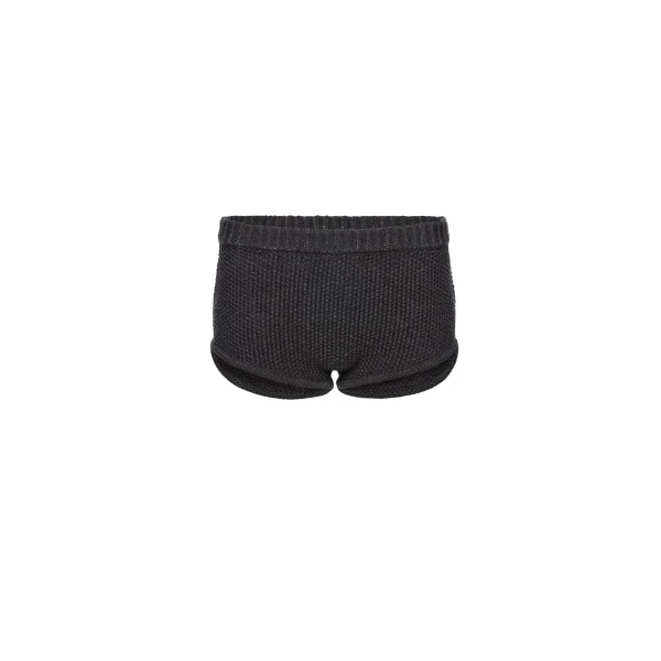 Magda Butrym Cotton and linen knit shorts in grey