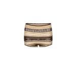Magda Butrym Crochet shorts in cream and brown