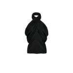 Magda Butrym Draped halterneck cotton and silk blouse in black