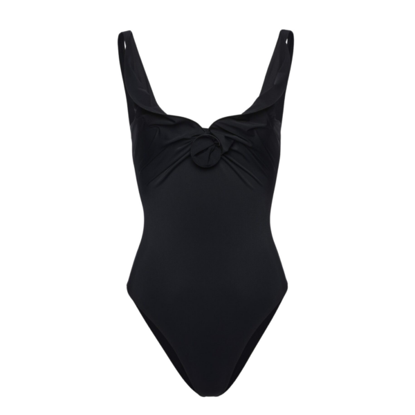 Magda Butrym Flower detail swimsuit in black