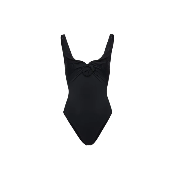 Magda Butrym Flower detail swimsuit in black
