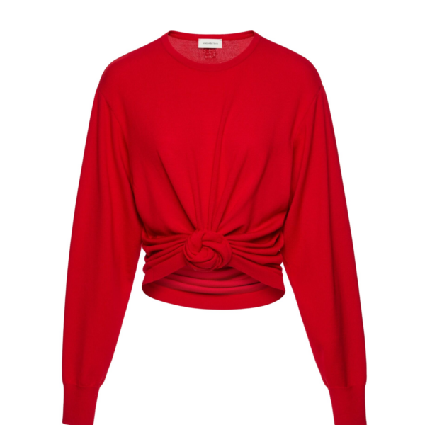 Magda Butrym Knotted longsleeve in red